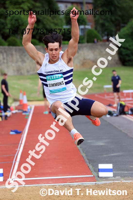 Decathlon Long Jump, 2024 EAP International Combined events, Hewcham, Northumberland.  Photo: David T. Hewitson/Sports for All Pics